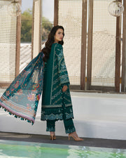 Liliana by Faiza Saqlain Embroidered Lawn Unstitched 3Pc Suit - Milena