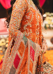 Maahi by Kanwal Malik Embroidered Organza Unstitched 3Pc Suit - MINA