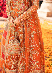 Maahi by Kanwal Malik Embroidered Organza Unstitched 3Pc Suit - MINA
