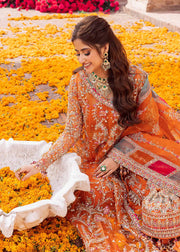 Maahi by Kanwal Malik Embroidered Organza Unstitched 3Pc Suit - MINA