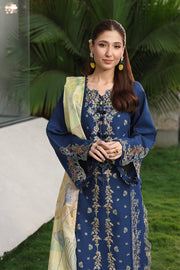 Rang Rasiya Florence Festive Embroidered Lawn Unstitched 3Pc Suit - MINA