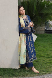 Rang Rasiya Florence Festive Embroidered Lawn Unstitched 3Pc Suit - MINA
