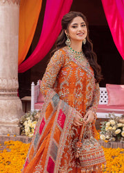 Maahi by Kanwal Malik Embroidered Organza Unstitched 3Pc Suit - MINA