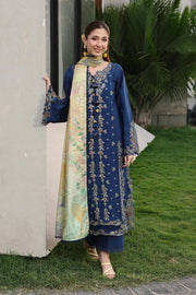 Rang Rasiya Florence Festive Embroidered Lawn Unstitched 3Pc Suit - MINA
