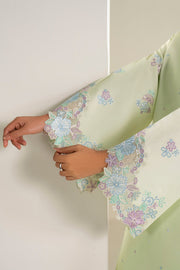 Farasha Summer Weaves Embroidered Lawn Unstitched 3Pc Suit - Mint Garden