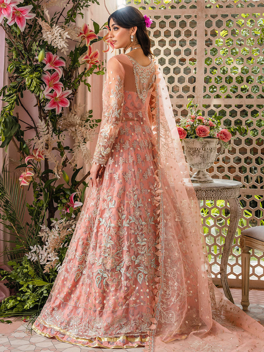 Faiza Faisal Heeriye Embroidered Polly Net Unstitched 3Pc Suit - Mira