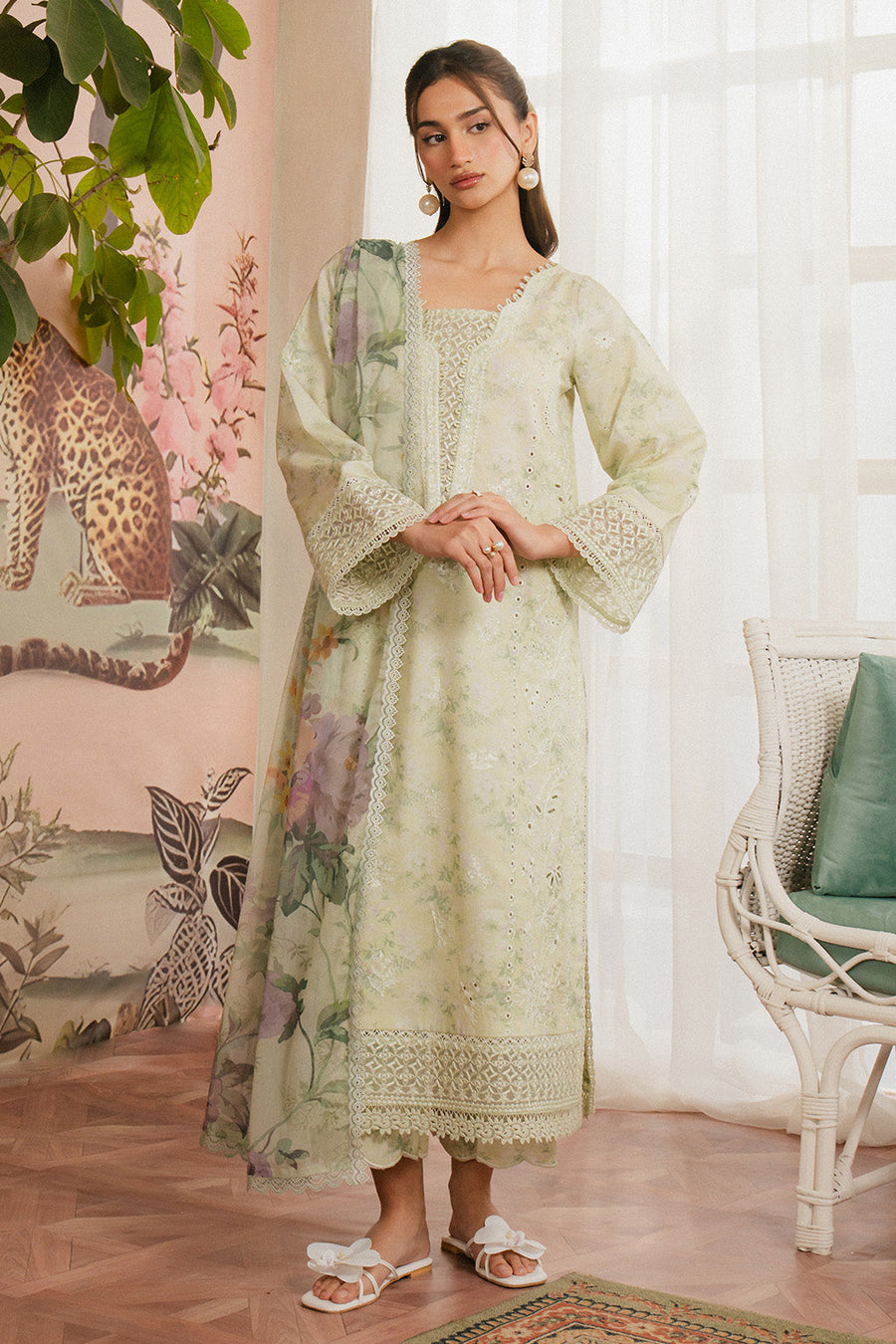 Ayzel Armelia Unstitched Printed Lawn 3Pc Suit AL-25-V1-01 Mirelia