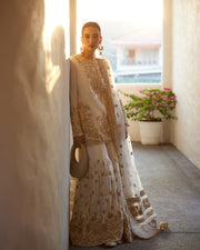 Liliana by Faiza Saqlain Embroidered Lawn Unstitched 3Pc Suit - Mirhana