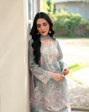 Neeshay Ready to Wear Summer Prints Lawn 3Pc Suit - Mist Bloom