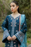 Farasha Summer Weaves Embroidered Lawn Unstitched 3Pc Suit - Mist Blue