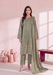 Zeenia Marina Digital Printed Dhanak Marina Unstitched 3Pc Suit JS-02 Mist