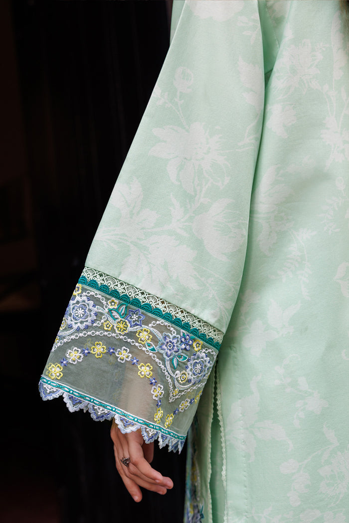 Farasha Seraya Embroidered Lawn Unstitched 3Pc Suit D-07 MISTELL
