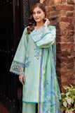 Farasha Seraya Embroidered Lawn Unstitched 3Pc Suit D-07 MISTELL