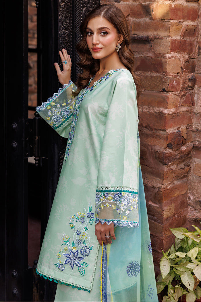 Farasha Seraya Embroidered Lawn Unstitched 3Pc Suit D-07 MISTELL