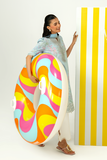 Zarposh Sundaze Embroidered Luxury Lawn Unstitched 3Pc Suit - MISTELLE