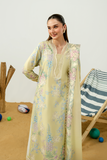 Zarposh Sundaze Embroidered Luxury Lawn Unstitched 3Pc Suit - MISTRAL