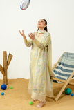 Zarposh Sundaze Embroidered Luxury Lawn Unstitched 3Pc Suit - MISTRAL