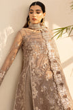 Farasha LU ZELLA Embroidered Net Unstitched 3Pc Suit D-03 MISTY GRACE