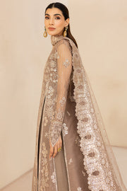 Farasha LU ZELLA Embroidered Net Unstitched 3Pc Suit D-03 MISTY GRACE