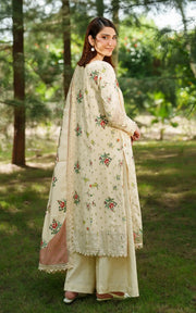 Asifa & Nabeel Meraki Embroidered Viscose Unstitched 3Pc Suit - Misty Meadows