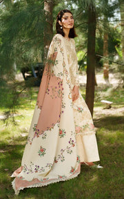 Asifa & Nabeel Meraki Embroidered Viscose Unstitched 3Pc Suit - Misty Meadows