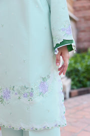 Farasha Sorine Summer Embroidered Lawn Unstitched 3Pc Suit - Misty Mint