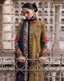 Jugnu Lahore Womenswear Embroidered Khaddar Unstitched 3Pc Suit - MITRA