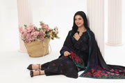 Feathers Digital Printed Dhanak Unstitched 3Pc Suit Mogra Marina-FT798