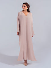 Hemstitch Georgette Affair Embroidered Georgette Stitched 2Pc Suit - Moon Milk