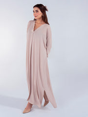 Hemstitch Georgette Affair Embroidered Georgette Stitched 2Pc Suit - Moon Milk