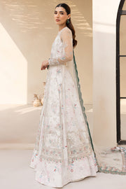 Farasha LU ZELLA Embroidered Net Unstitched 3Pc Suit D-05 MOONLIGHT MIST