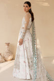 Farasha LU ZELLA Embroidered Net Unstitched 3Pc Suit D-05 MOONLIGHT MIST