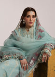 Hussain Rehar Embroidered Luxury Lawn Unstitched 3Pc Suit D-01 MORAINE