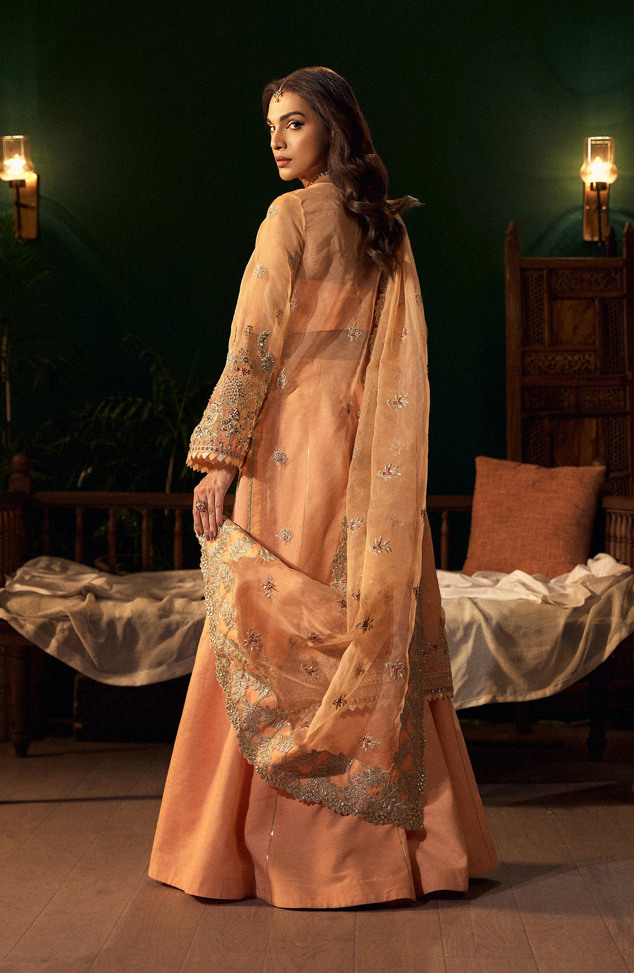 Back view of MORGANITE Dress featuring detailed design