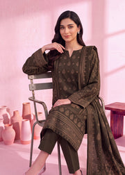 Zeenia Marina Vol-02 Digital Printed Dhanak Marina Unstitched 3Pc Suit DS-04 Moss