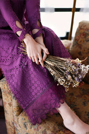 AZURE Luxury Eid Lawn Unstitched Embroidered 3Pc Suit - Mulberry