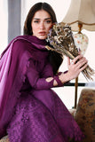 AZURE Luxury Eid Lawn Unstitched Embroidered 3Pc Suit - Mulberry