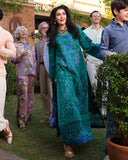 Mushq A Moi Chikan Embroidered Lawn Unstitched 3Pc Suit - Blooming Romance