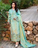 Mushq A Moi Chikan Embroidered Lawn Unstitched 3Pc Suit - Whispering Winds