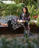 Mushq A Moi Chikan Embroidered Lawn Unstitched 3Pc Suit - Gentle Breeze