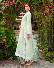 Mushq A Moi Chikan Embroidered Lawn Unstitched 3Pc Suit - Love Escape