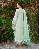 Mushq A Moi Chikan Embroidered Lawn Unstitched 3Pc Suit - Love Escape