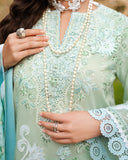 Mushq A Moi Chikan Embroidered Lawn Unstitched 3Pc Suit - Love Escape