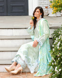 Mushq A Moi Chikan Embroidered Lawn Unstitched 3Pc Suit - Love Escape