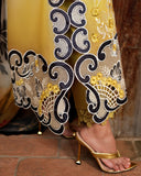 Mushq A Moi Chikan Embroidered Lawn Unstitched 3Pc Suit - Timeless Charm