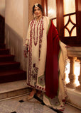 Crimson Aaleen Embroidered Khaddar Unstitched 3Pc Suit - Musafir