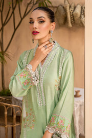 Afshan by Zoya & Fatima Embroidered Cotton Net 3Pc Suit - Mushk