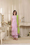 Feathers Threads of Poetry Unstitched Lawn 3Pc Suit Muted Majesty-FT763