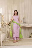Feathers Threads of Poetry Unstitched Lawn 3Pc Suit Muted Majesty-FT763