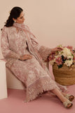 Afrozeh Floral Charm Embroidered Lawn Unstitched 3Pc Suit AL-25-V5-08 Myrtle